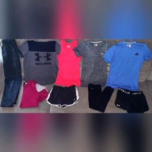 UNDER ARMOUR, NIKE & ADIDAS WOMENS LOT ALL SIZE SMALL